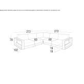 Sectional modular aluminum garden sofa Vrata