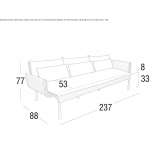 3-seater sofa Haanrade