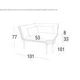 Narożna sofa modułowa Haanrade