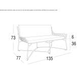 Dwuosobowa sofa ogrodowa Palomas