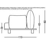 Segmentowa sofa ogrodowa z tkaniny Steyl