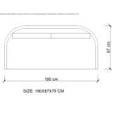 Two-seater garden sofa Seliatyn