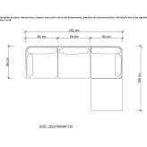 Garden sofa made of synthetic material and aluminum Tricht