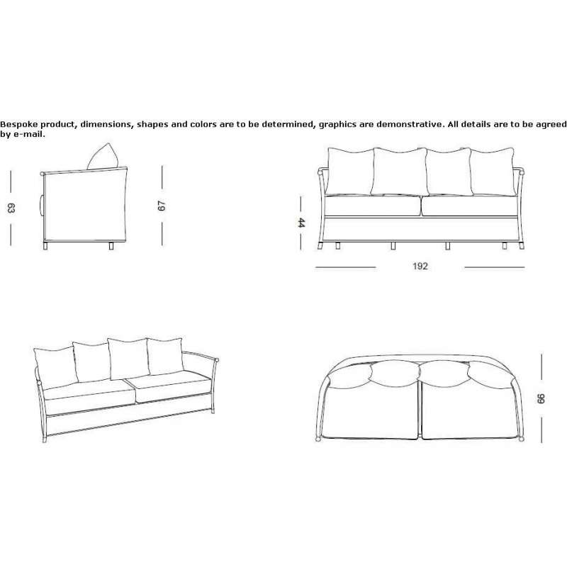 3-seater sofa Merate