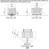 Garden rocking chair with armrests Lykens