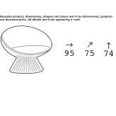 Garden armchair made of polyethylene Tergu