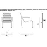 Wooden garden armchair with armrests Pauillac