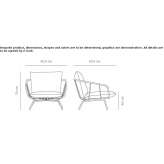 Garden armchair with armrests Irschen