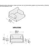 Textile garden armchair with armrests Turtmann