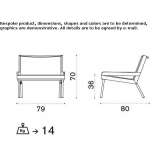 Teak armchair with armrests Panuaya