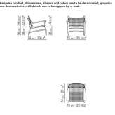 Garden armchair with armrests Topolovo