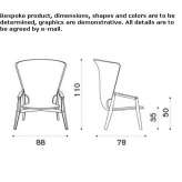 Garden armchair with high backrest Pierz