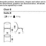 High-back armchair made of polyethylene fiber Puteaux