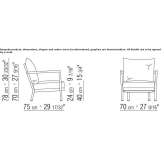 Fotel ogrodowy z aluminium i tkaniny Munising