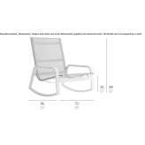 Batyline® rocking garden chair with armrests Filotion