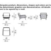 Garden armchair with armrests Hallaar