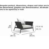 Batyline® garden armchair Pavie