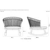 Rocking rope and aluminum garden chair Uthlede