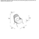 Garden armchair made of powder-coated steel Jabenita