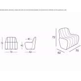 Modular polyethylene armchair Gancedo