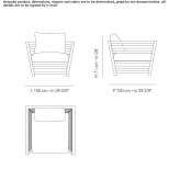 Garden armchair with armrests Mouvaux