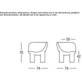 Garden armchair made of polyethylene Shepley