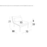 Modular garden armchair Haanrade