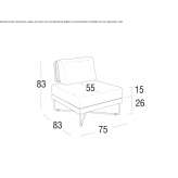 Metalowy fotel ogrodowy Nicholls