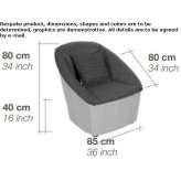 Batyline® upholstered fabric and garden armchair Dahn