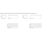 Rectangular iroko garden table Eyton