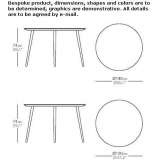 Round garden table Hotamis