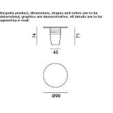 Round clay garden table Proceno