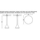 Steel high table Quime