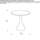 Round table made of polyethylene Loranze