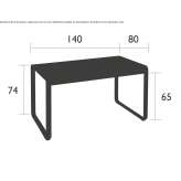 Rectangular garden table Yarravel