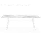 Rectangular garden table made of aluminum and wood Mullsjoe