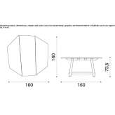 Octagonal marble table Doonside