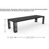 Rectangular garden table Pinole