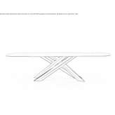 Rectangular garden table made of powder-coated aluminum Gravata