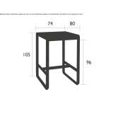 High aluminum table Yarravel