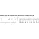 Rectangular garden table Losheim