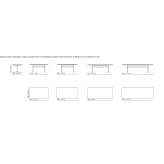 Rectangular stone table Agassiz