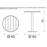 Round teak garden table Modlnica