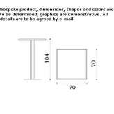 Metal high table Kurepalu