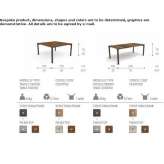 Square wooden garden table Ilabaya