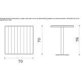 Square garden table Modlnica