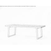 Extendable garden table made of aluminum and wood Okunevka