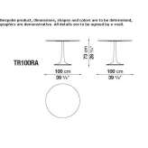 Round cement garden table Bariri