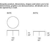 Round, lightweight cement garden table Ennetach