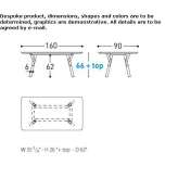 Rectangular garden table Tachov